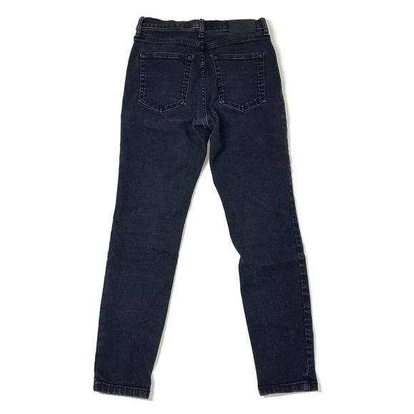 Everlane Black Wash The High Rise Ankle Skinny Denim Size 28 - Picture 10 of 10